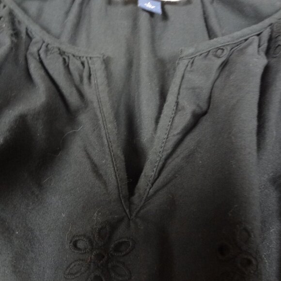 UNIVERSAL THREADS BLACK EYELET LACE MINI DRESS 3/4 SLEEVE WOMENS SIZE LARGE L255 - Picture 9 of 10